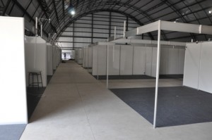 Estandes já estão sendo montados para o evento