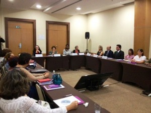 Reunião de lançamento do manual, em Brasília