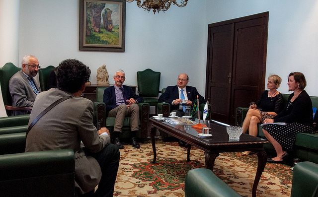 Durante encontro, ainda falou-se sobre a possibilidade de intercâmbio entre estudantes e pesquisadores dos dois países. FOTO: Samira Chami Neves