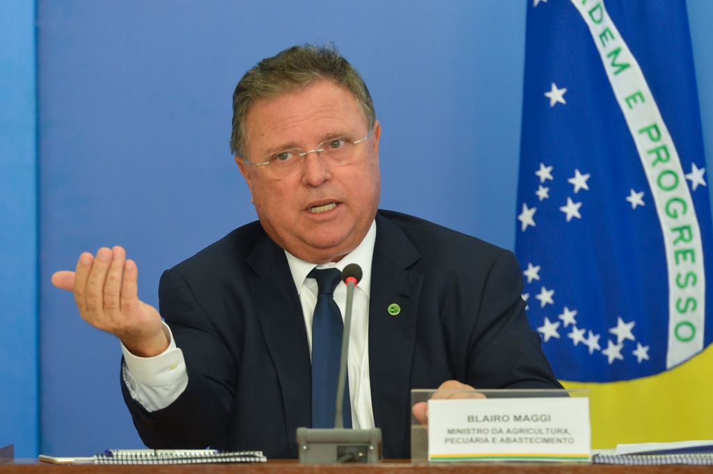 Blairo Maggi, ministro da Agricultura e ex-aluno da UFPR Imagem: Antonio Cruz/Agência Brasil