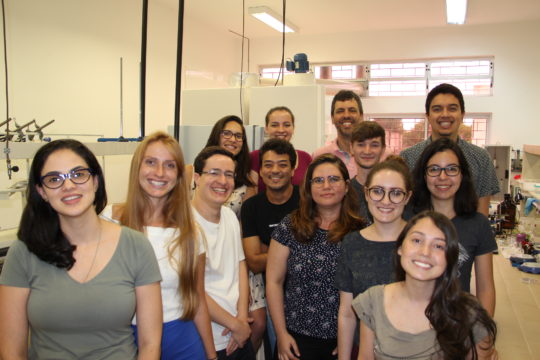 Integrantes do Grupo Química de Materiais (GQM), da UFPR, que trabalha no desenvolvimento de materiais para geração e armazenamento de energia. Foto: Divulgação